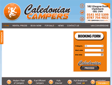 Tablet Screenshot of caledoniancampers.co.uk